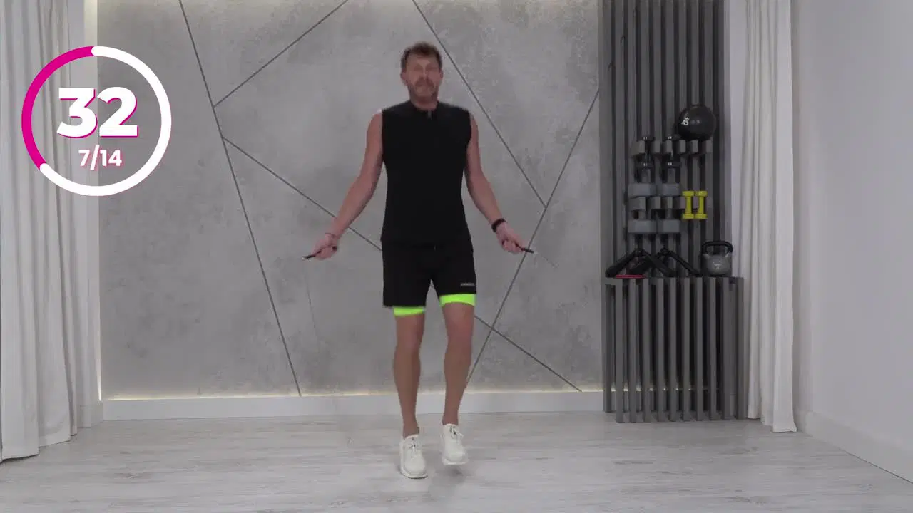 Kadr z treningu Skakanka Cardio z Dawidem - cardio z kontrolą