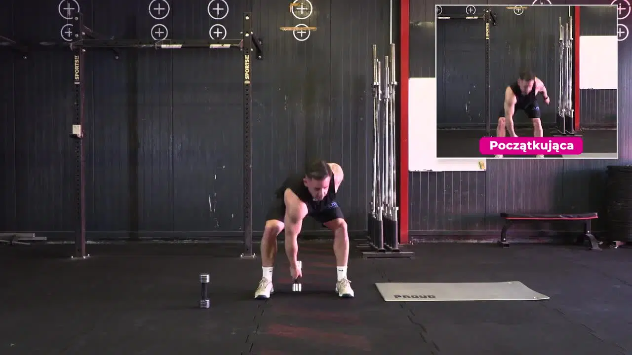Kadr z treningu Crossfit funkcjonalny - całe ciało z ciężarkami