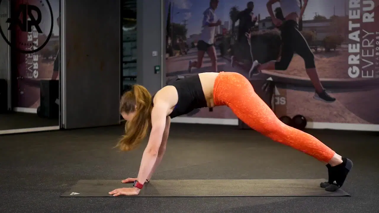 Kadr z treningu Trening core