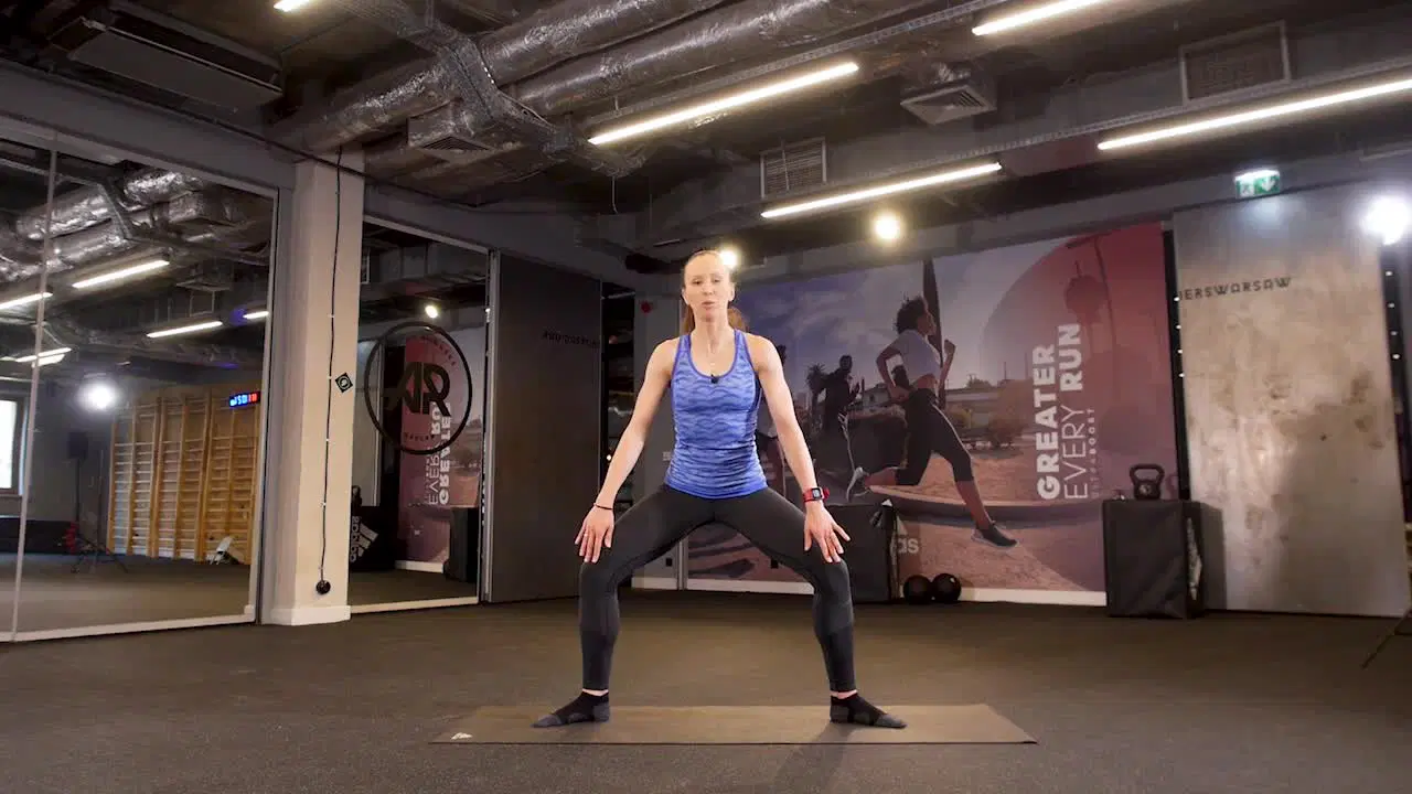 Izabela Parszczyńska podczas treningu w FitAnce