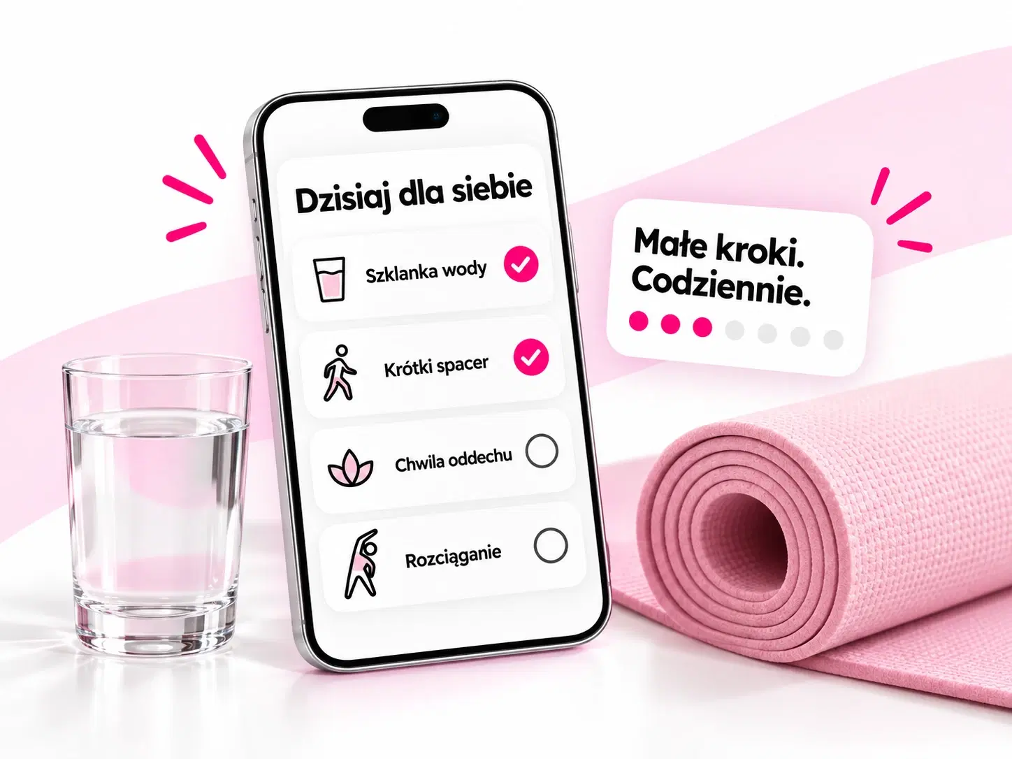 Codzienna lista nawyków i ukończone zadania