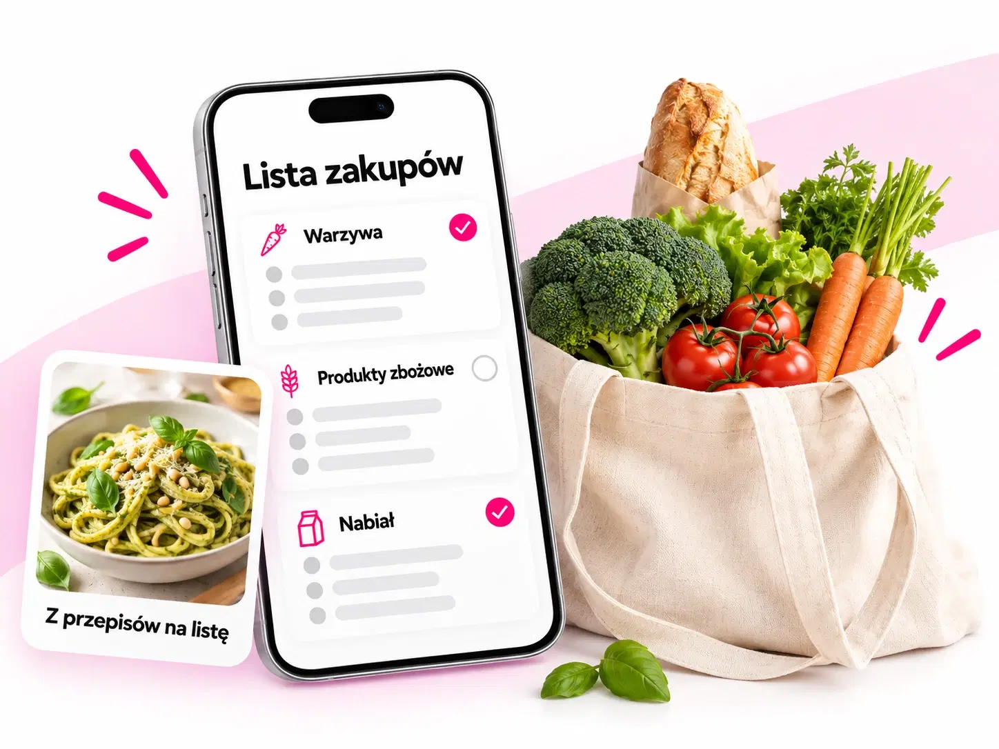 Lista zakupów i składniki wybranych przepisów