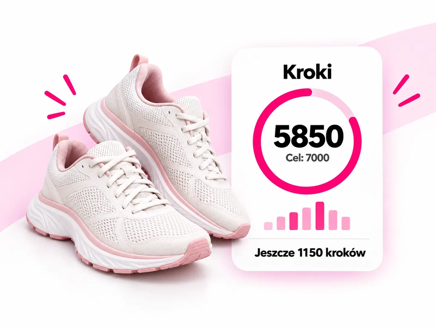Krokomierz i postęp dziennego celu